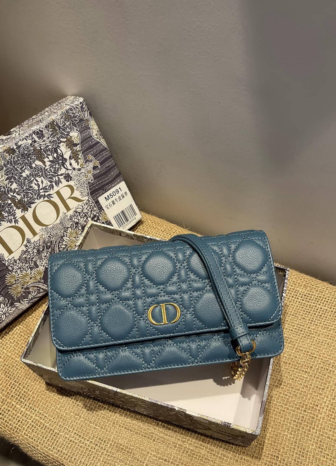 Christian Dior Caro Chain Belt Replica Pouch