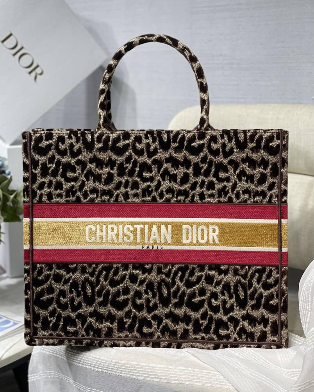 Christian Dior CD Book Embroidery Replica Tote