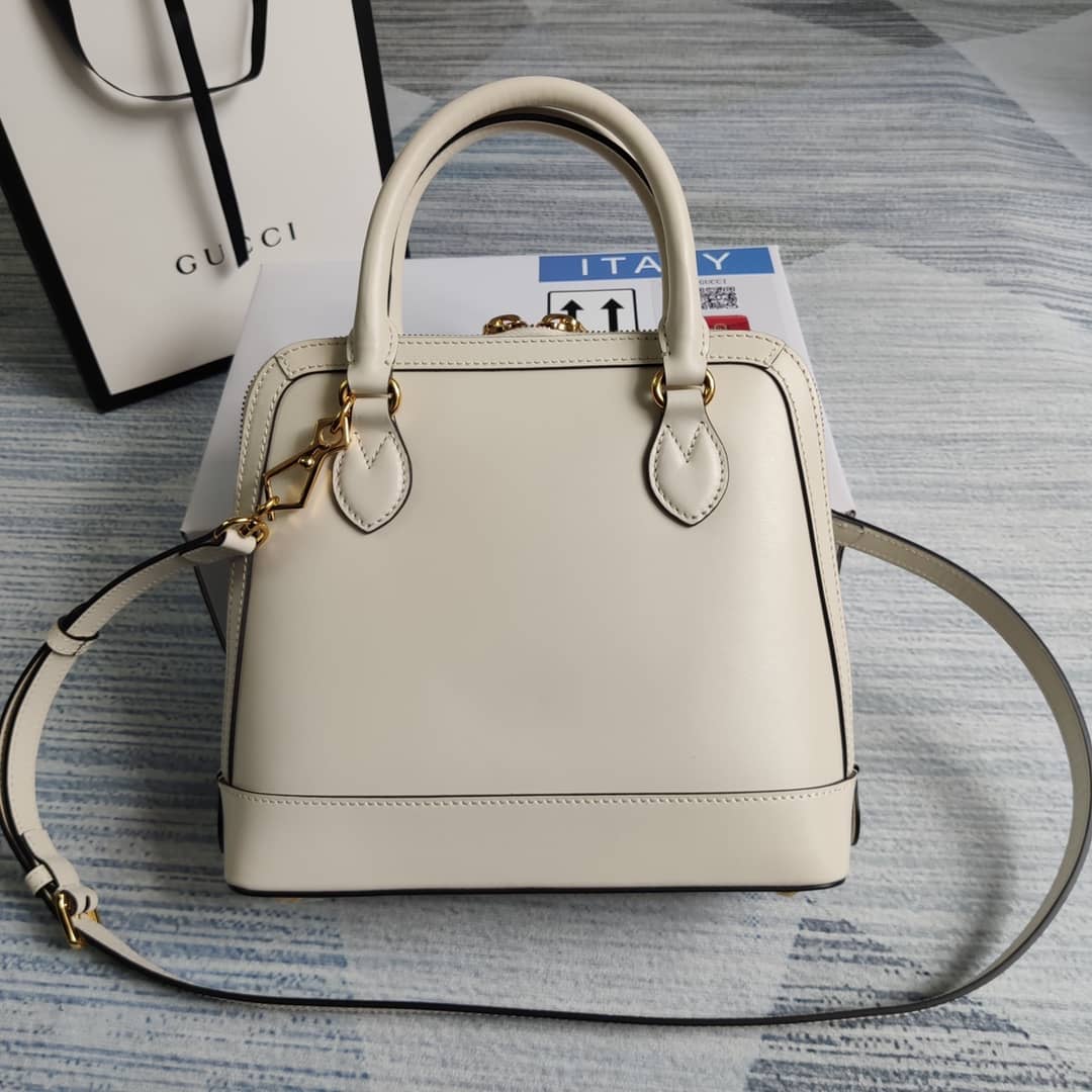 Gucci 1955 Horsebit Polkadot Handle Bag Replica 621220