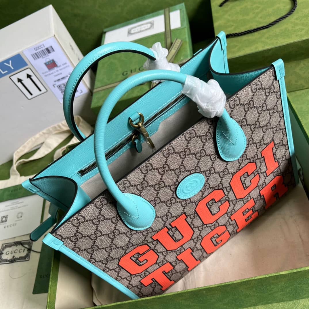Gucci Tiger GG Small Tote Bag 659983 Replica