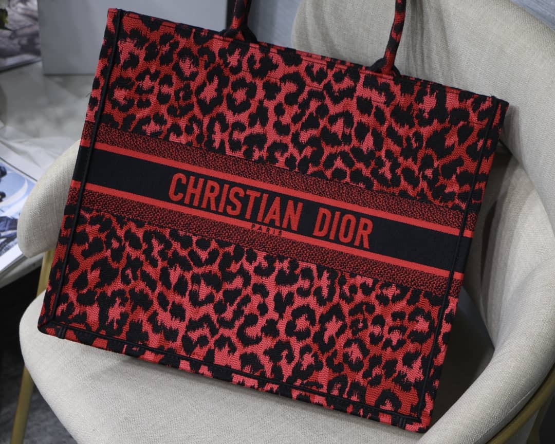 Christian Dior CD Book Embroidery Replica Tote