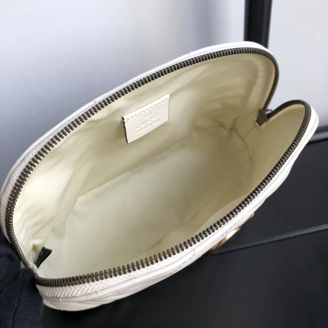 Gucci GG Marmont Quilted Vanity Bag Replica White 625690