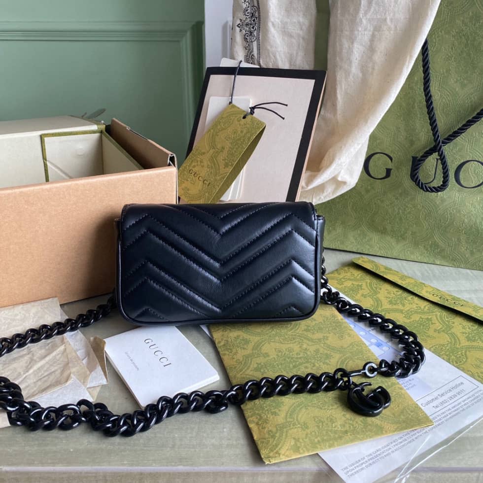 Gucci GG Marmont Quilting Super Mini 476433 Replica Crossbody Bag