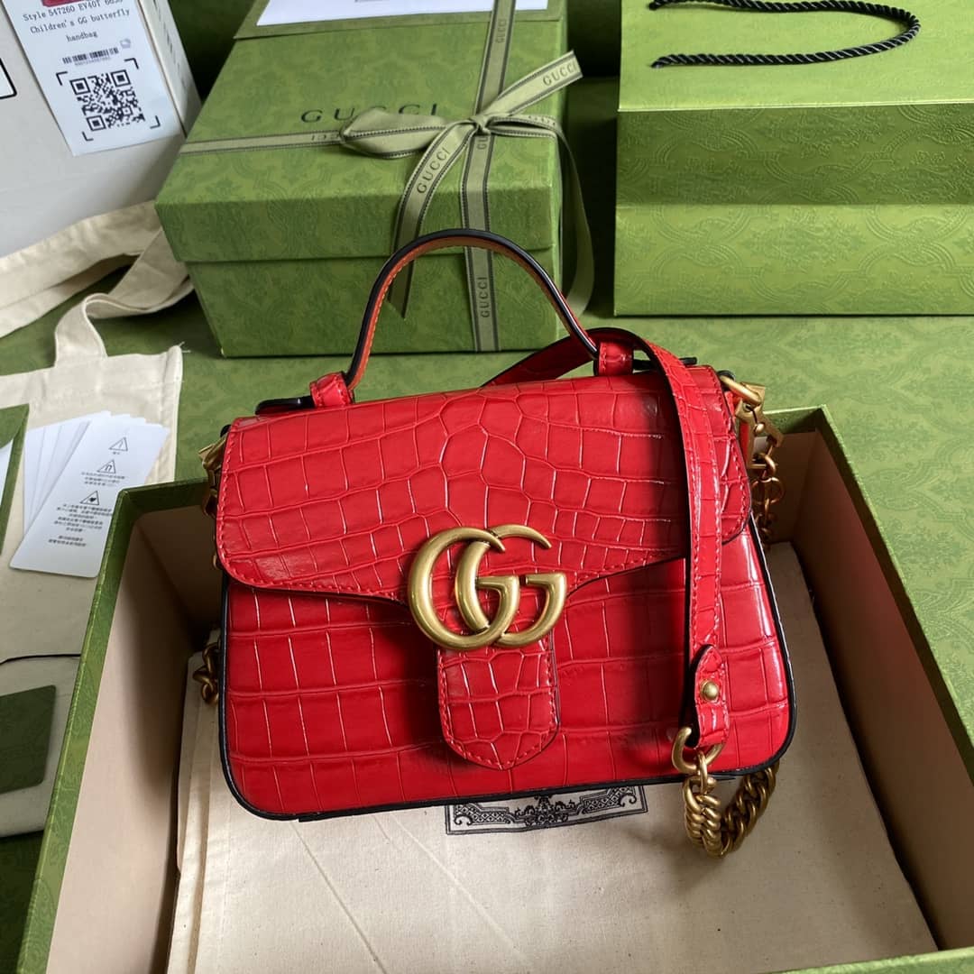 Gucci Marmont GG Mini Top Handle Bag Replica 547260