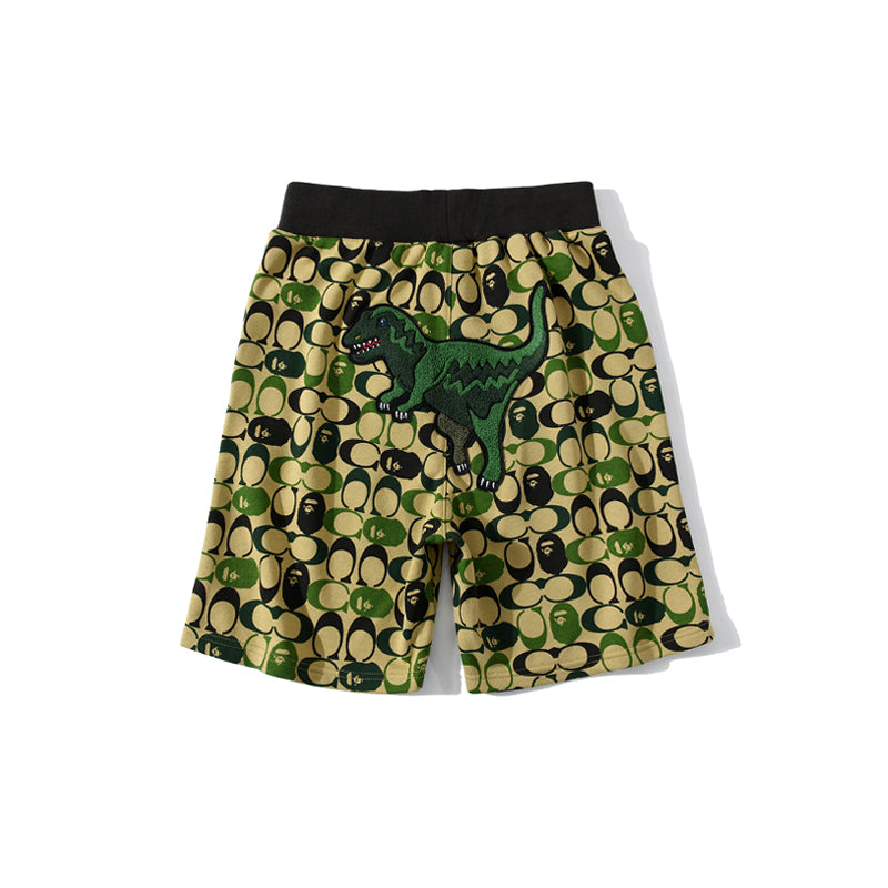 BAPE Shark Dinosaur Shorts Pants HDCP8762