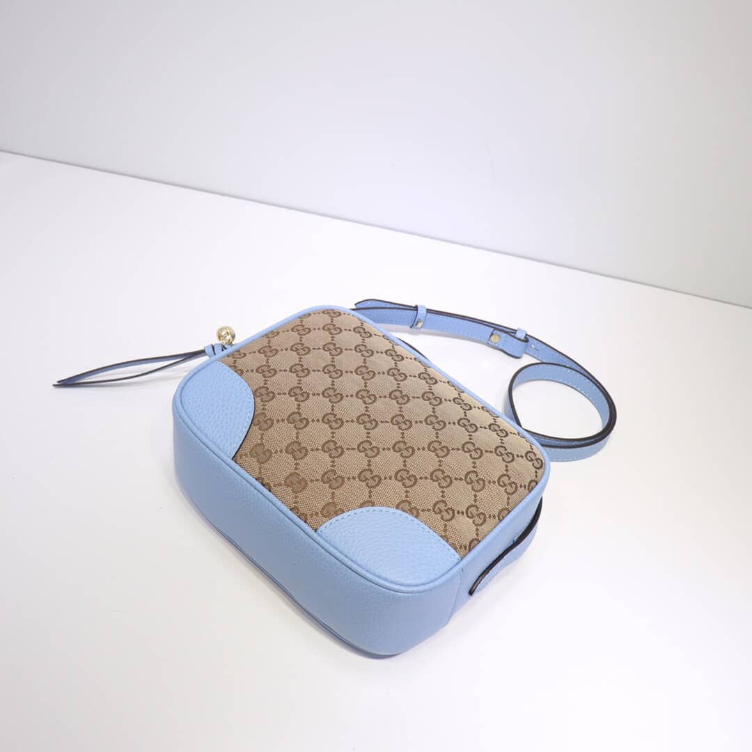 Gucci GG Canvas Messenger Bag Replica Blue 449172