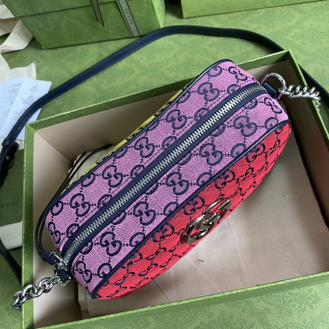 Gucci Marmont Dupe GG Small Matelassé Shoulder Bag Replica 447632