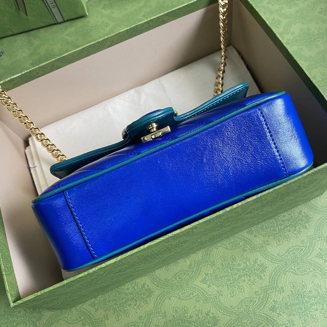 Gucci Marmont GG Matelasse Leather Mini Shoulder Bag Replica 446744