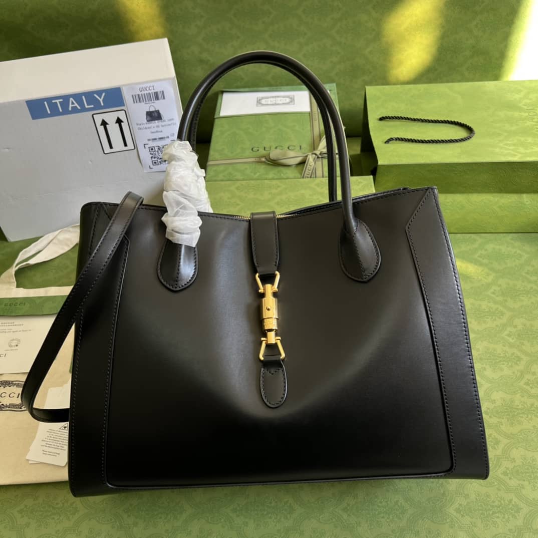 Gucci Jackie 1961 Large Tote Bag Black 649015 Replica