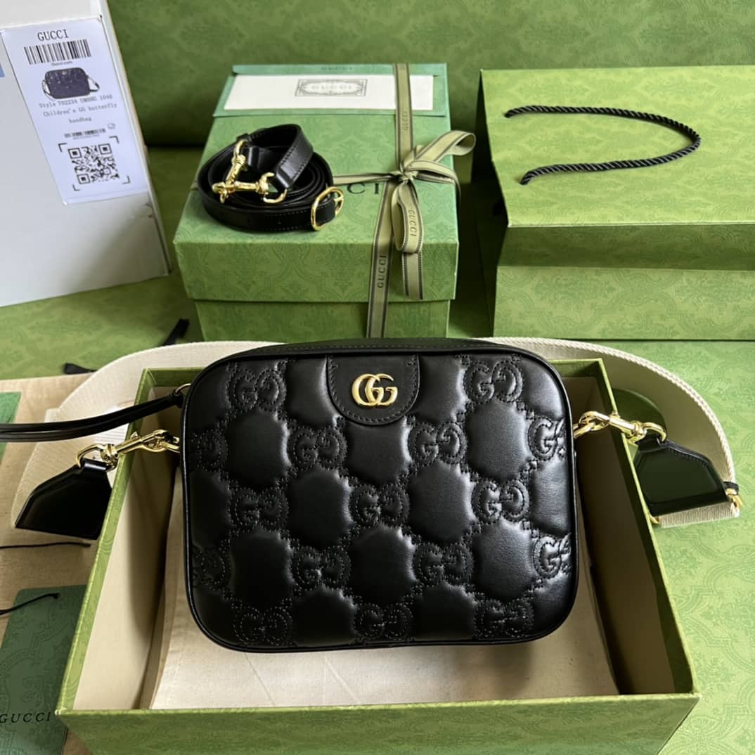 Gucci GG Matelassé Leather Shoulder Crossbody Handbag 702234 Replica