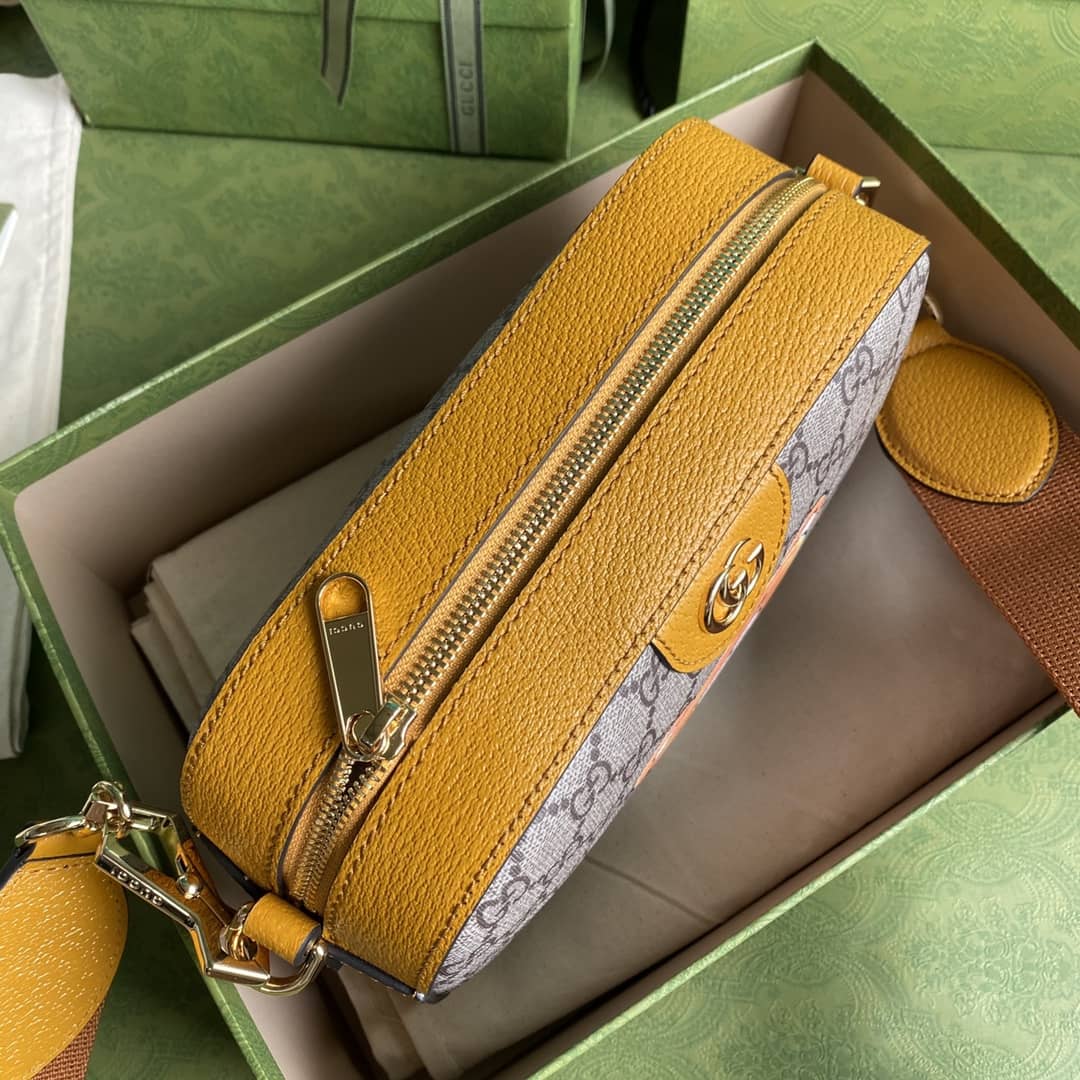 Gucci Exo-Kai Teddy Bear Supreme GG Canvas Shoulder Bag Replica 574886