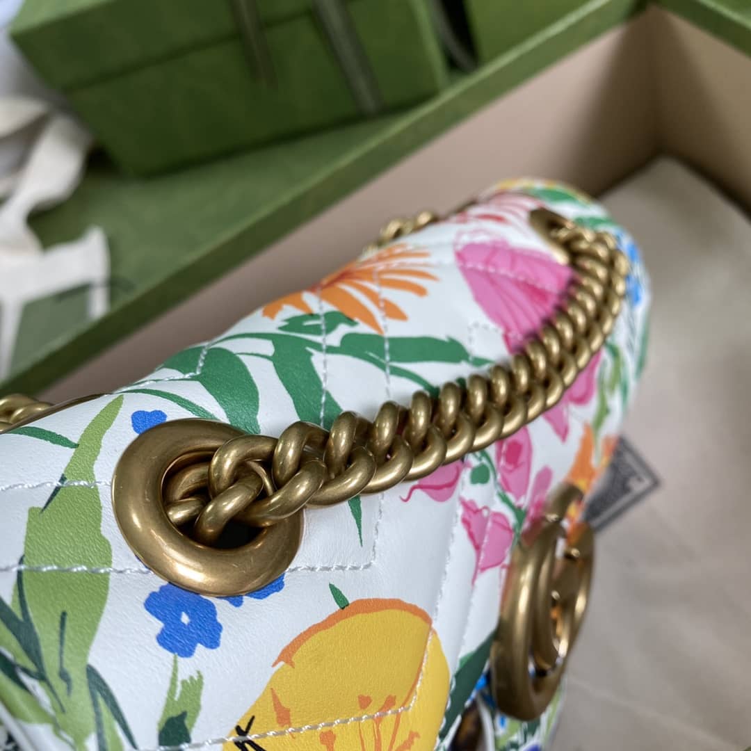 Gucci Marmont GG Matelasse Leather Mini Shoulder Bag Replica 446744