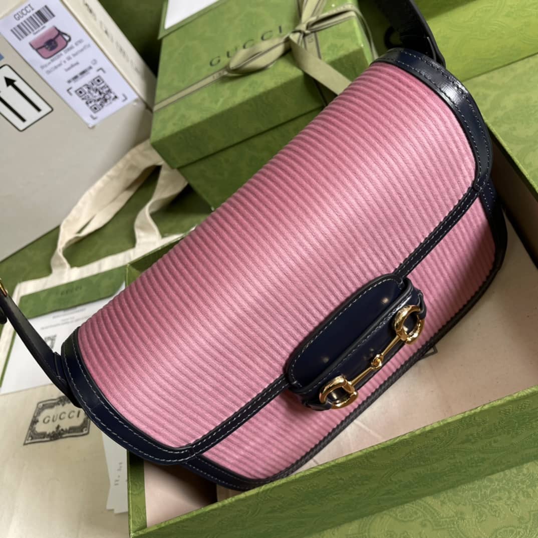 Gucci 1955 Horsebit Supreme Shoulder Bag Replica 602204