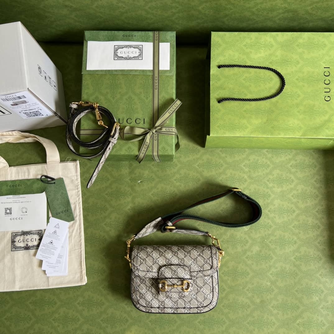 Gucci 1955 Horsebit Supreme GG Canvas Mini Shoulder Bag Replica 658574