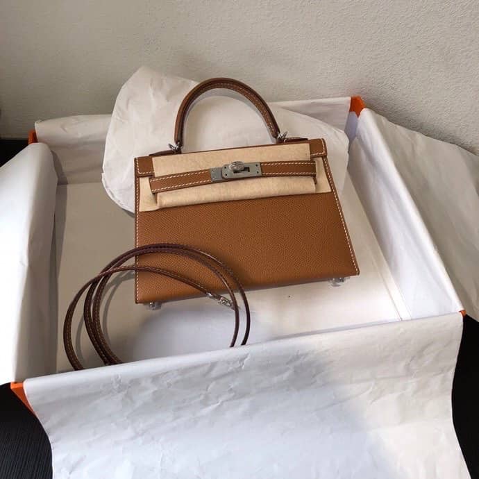 Hermes Kelly Dupe 20 Epsom Leather Replica Bag