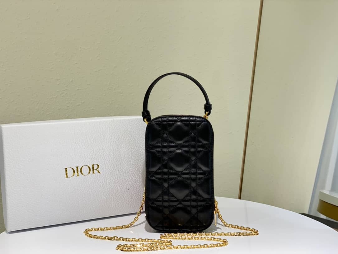 Lady Dior Dupe Lambskin 18CM Phone Holder