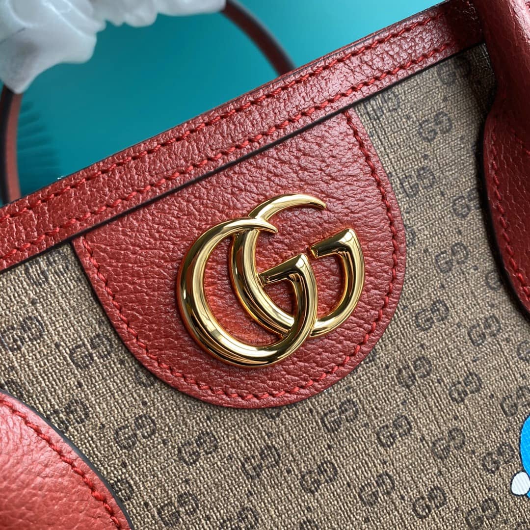 Gucci GG Supreme Doraemon 2Way Mini Tote Replica 653952