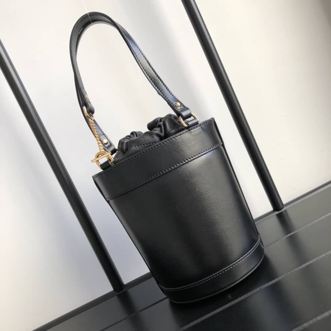 Gucci Horsebit 1955 Small Bucket Bag Replica Black 637115