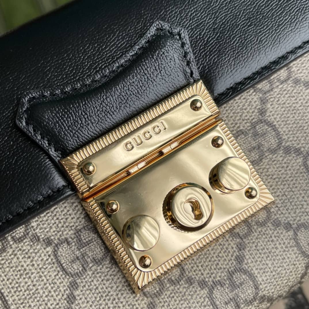 Gucci Padlock GG Supreme Canvas Top Handle Mini Bag Replica 652683