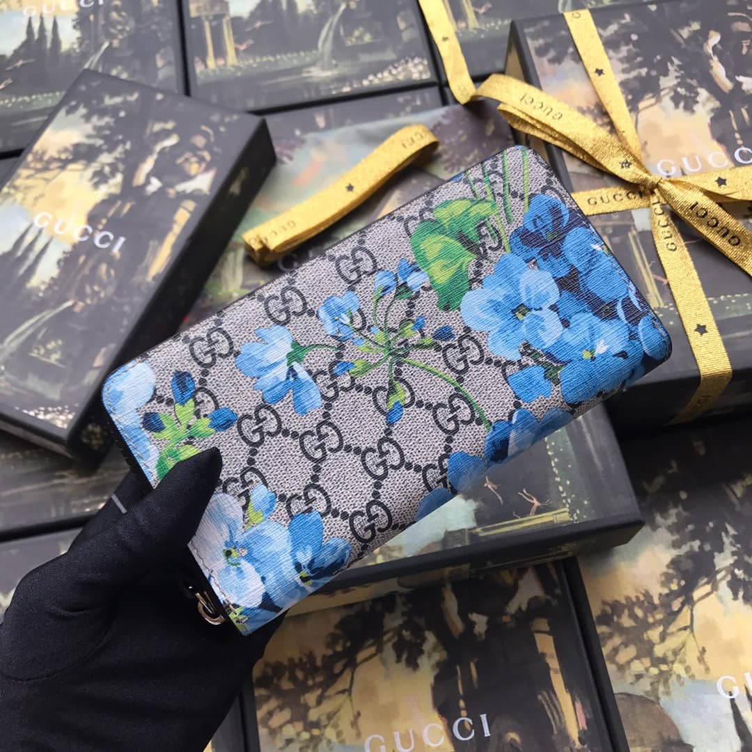 Gucci Bloom Dupes Round Zipper Wallet 408665