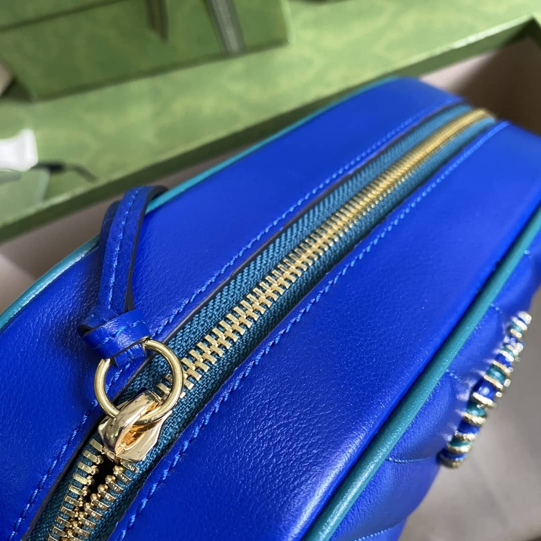 Gucci Marmont GG Small Matelassé Shoulder Bag Replica 447632