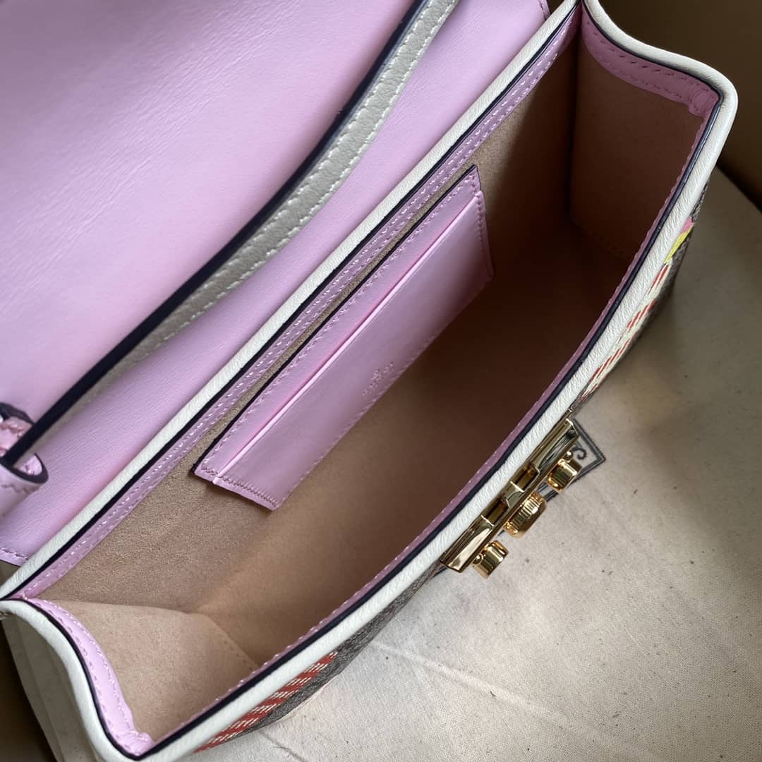 Gucci Padlock GG Supreme Canvas Top Handle Mini Bag Replica 652683