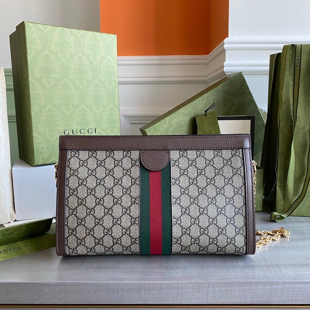 Gucci GG Supreme Chain Shoulder Bag Replica 503876