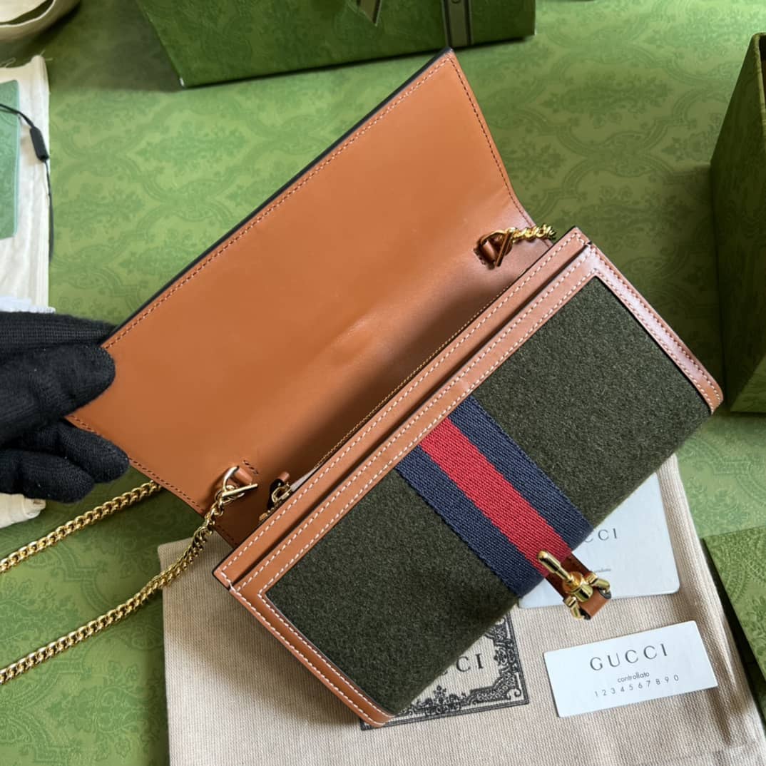 Gucci Jackie 1961 Shoulder Bag Chain Wallet Replica 652681
