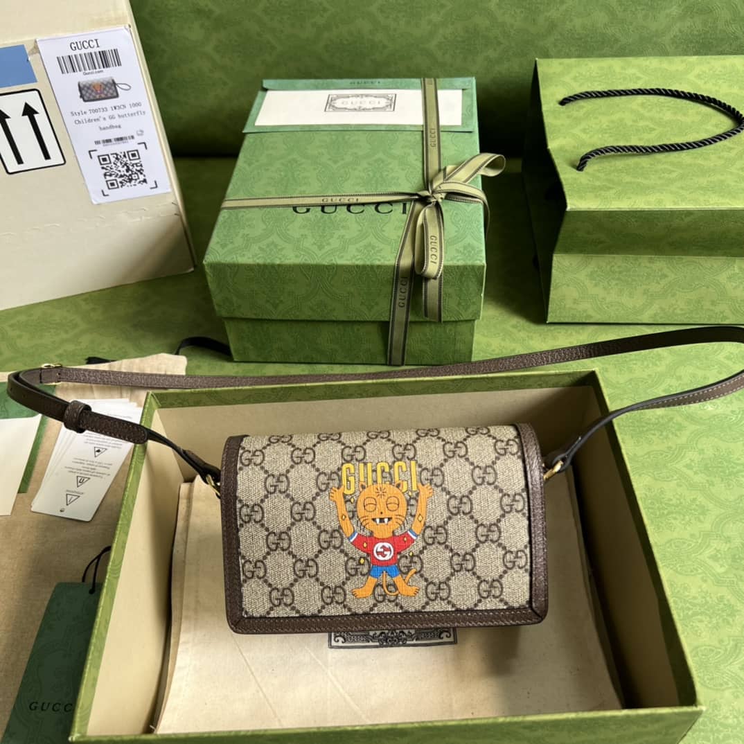 Gucci Cherry Print Mini Crossbody Bag 700733 Replica
