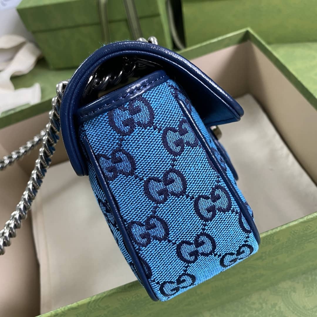 Gucci Marmont GG Matelasse Leather Mini Shoulder Bag Replica 446744