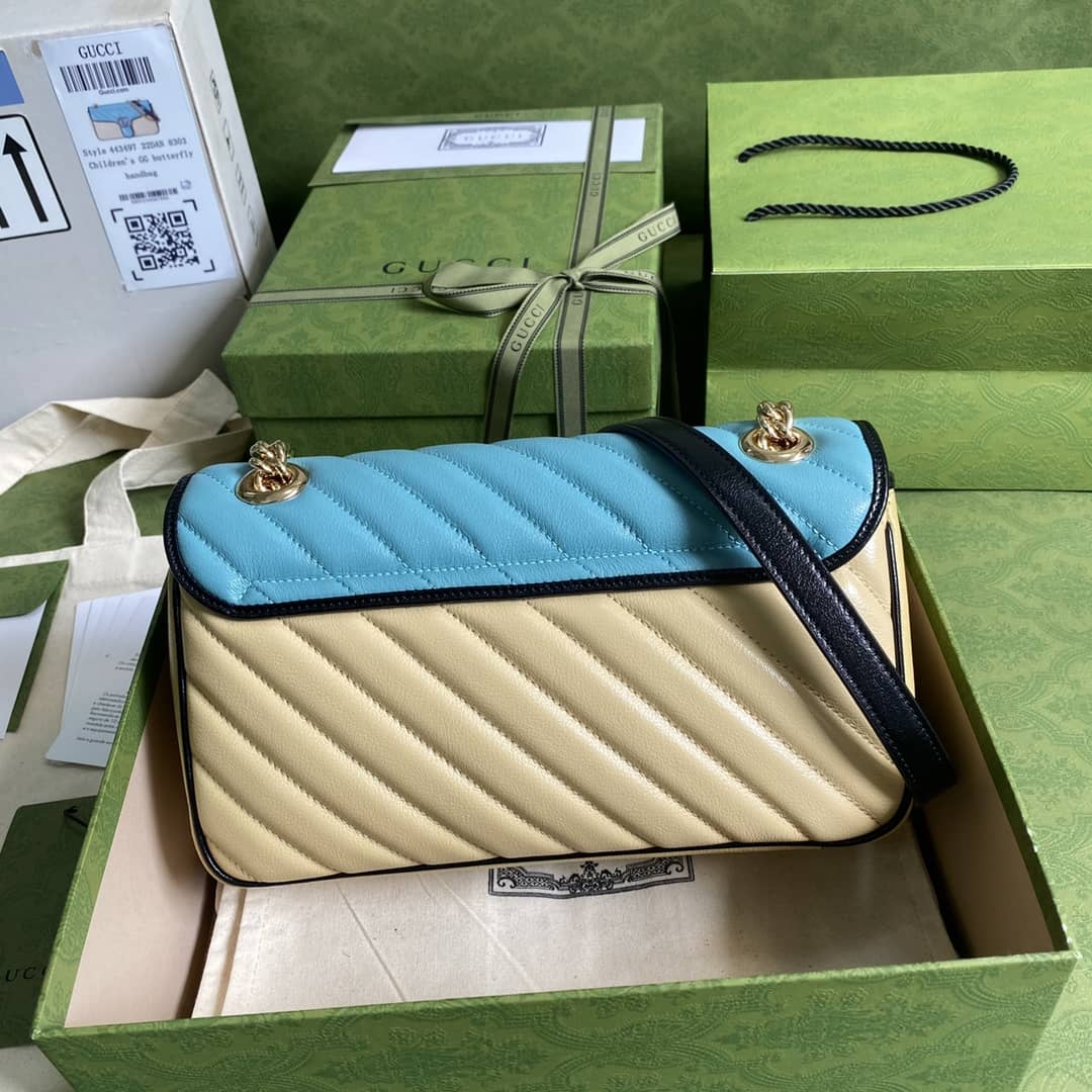 Gucci Marmont GG Small matelassé Shoulder Bag Replica 443497