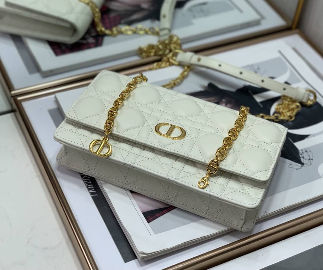 Christian Dior Caro Chain Belt Replica Pouch