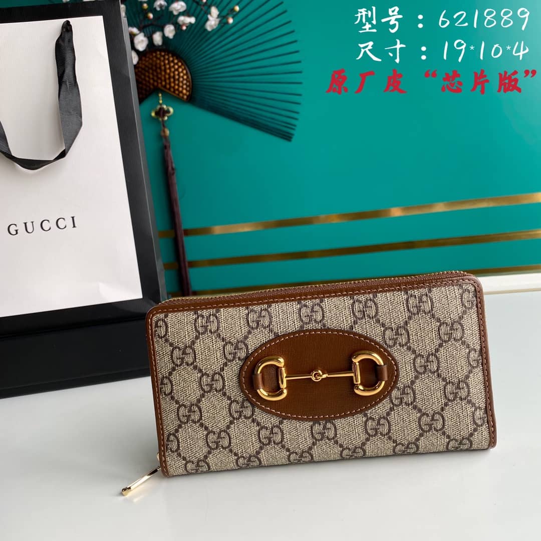 Gucci Horsebit Bag Dupe 1955 Zip Around Wallet 621889 Replica