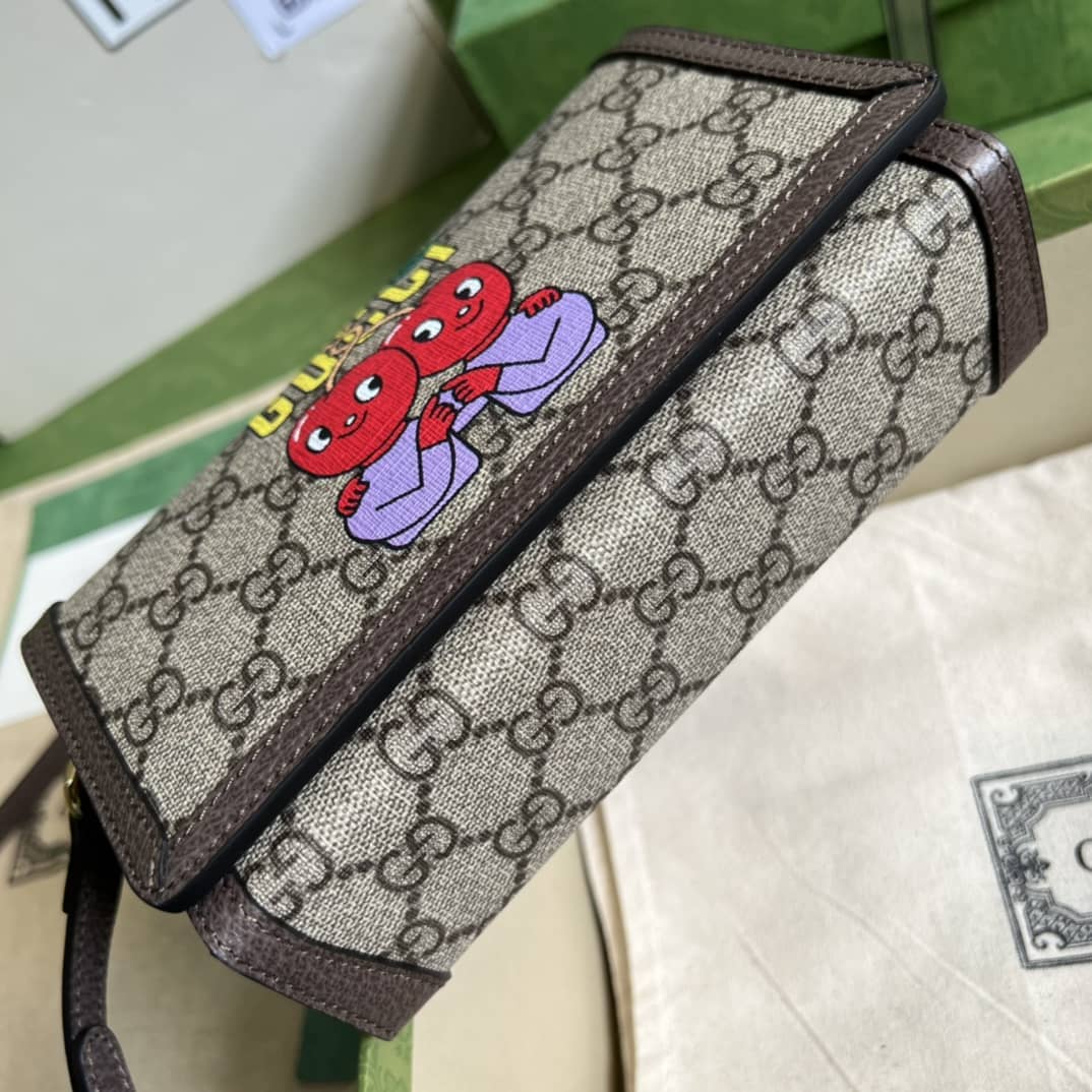 Gucci Cherry Print Mini Crossbody Bag 700733 Replica