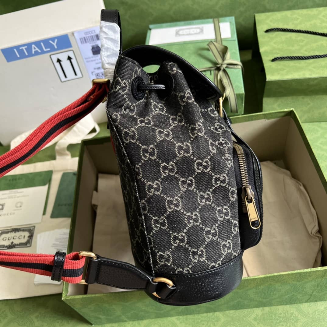 Gucci Backpack With Interlocking G Black 674147 Replica