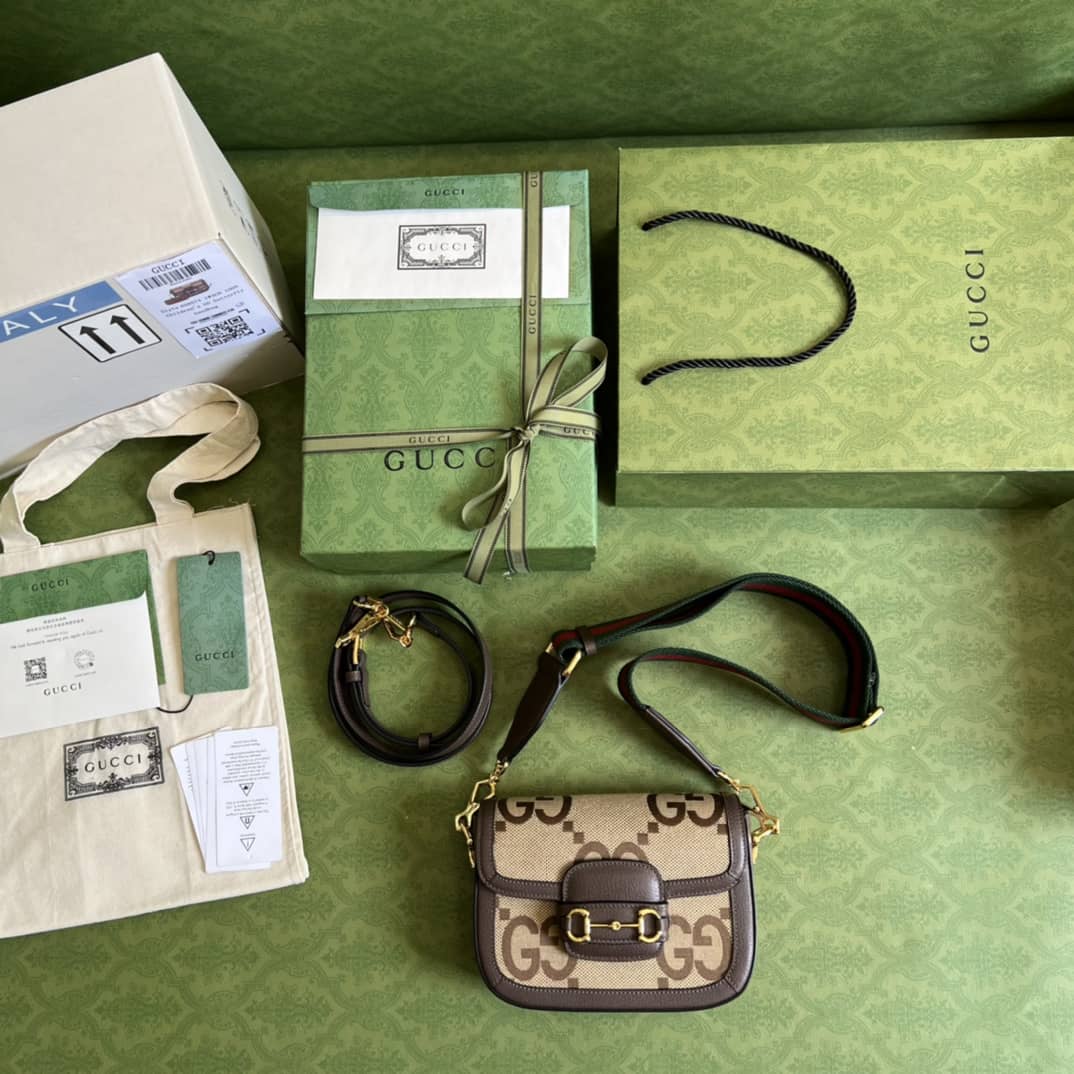 Gucci Horsebit 1955 Jumbo GG Mini Crossbody Bag 658574 Replica