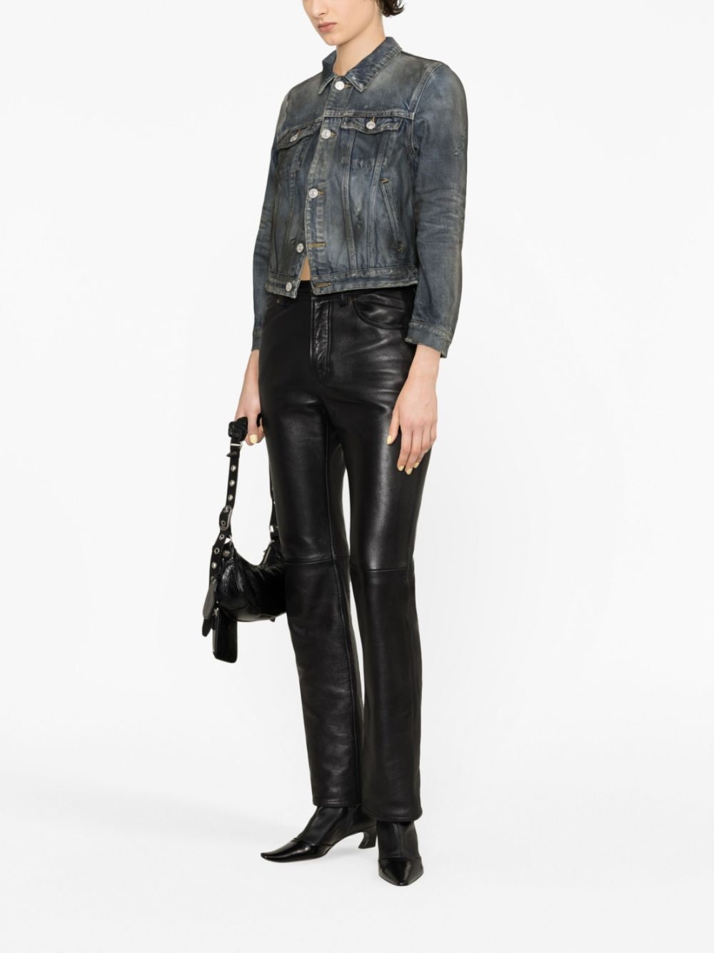 Balenciaga Dupes cropped denim jacket