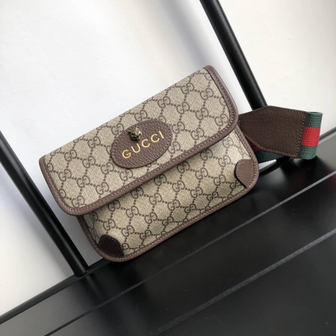 Gucci Guccitotem Web GG Supreme Messenger Bag Replica 489617