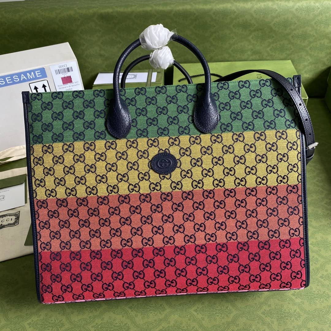 Gucci GG Multicolor Large Tote Replica 659980