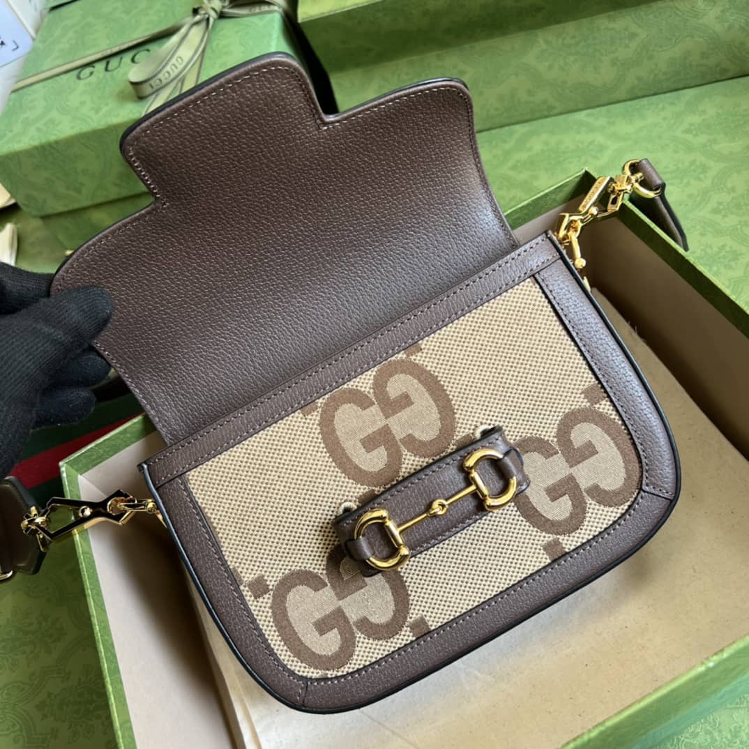 Gucci Horsebit 1955 Jumbo GG Mini Crossbody Bag 658574 Replica
