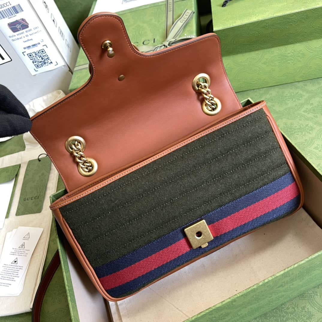 Gucci Marmont GG Small matelassé Shoulder Bag Replica 443497