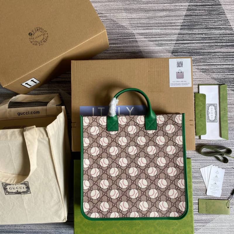 Gucci GG Multicolor Kids Girl Tote Replica Brown 550763