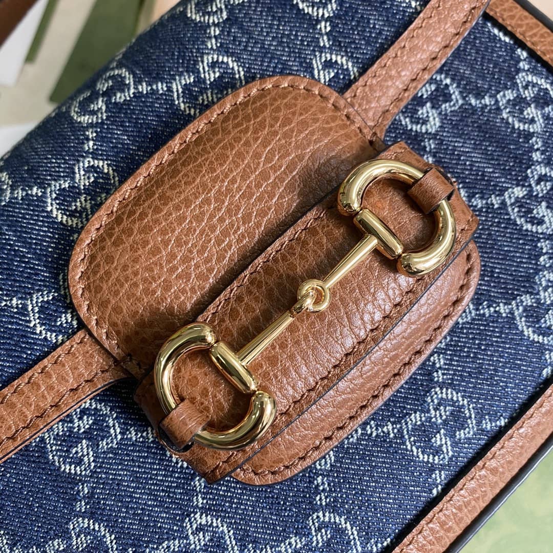 Gucci 1955 Horsebit Supreme GG Canvas Mini Shoulder Bag Replica 658574