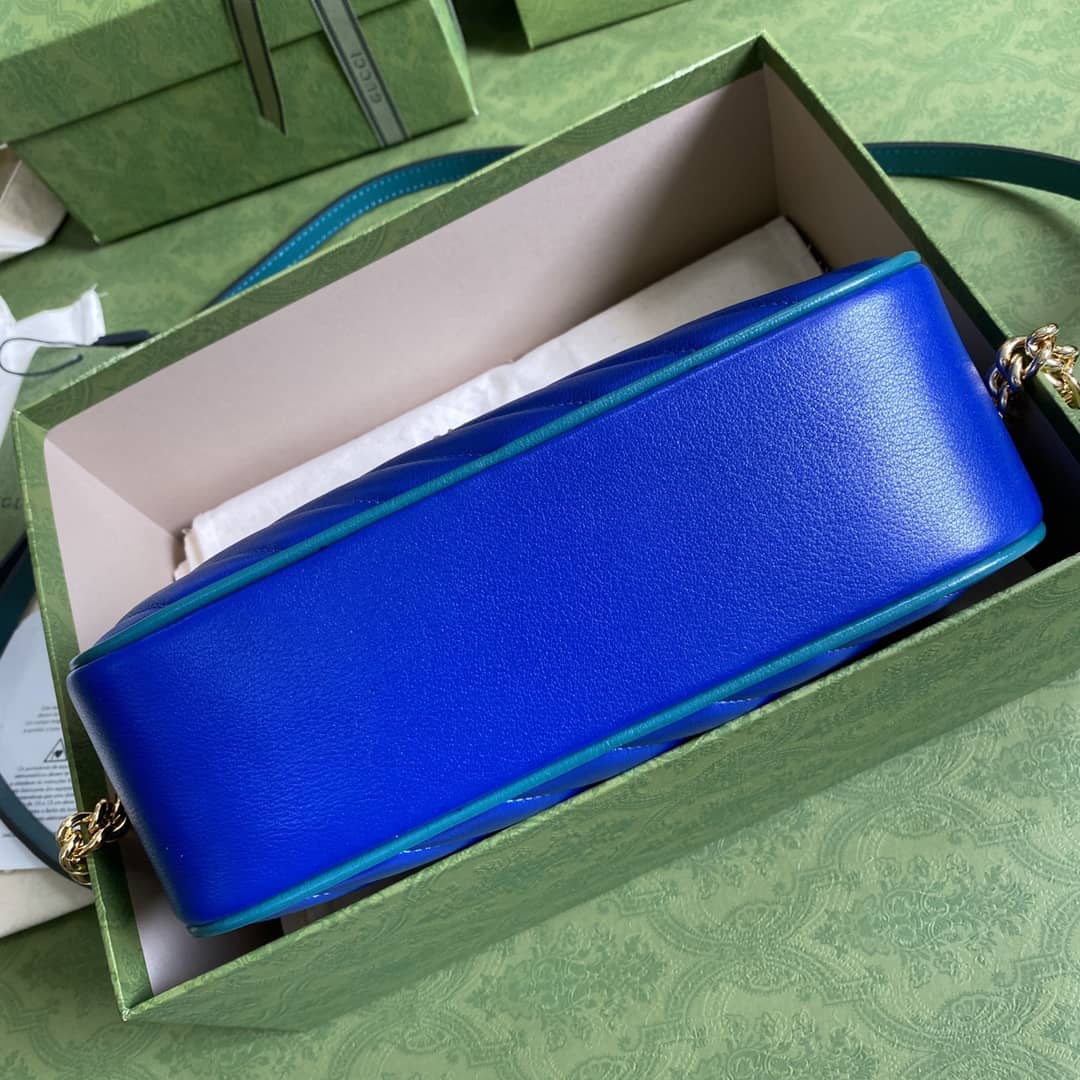 Gucci Marmont GG Small Matelassé Shoulder Bag Replica 447632