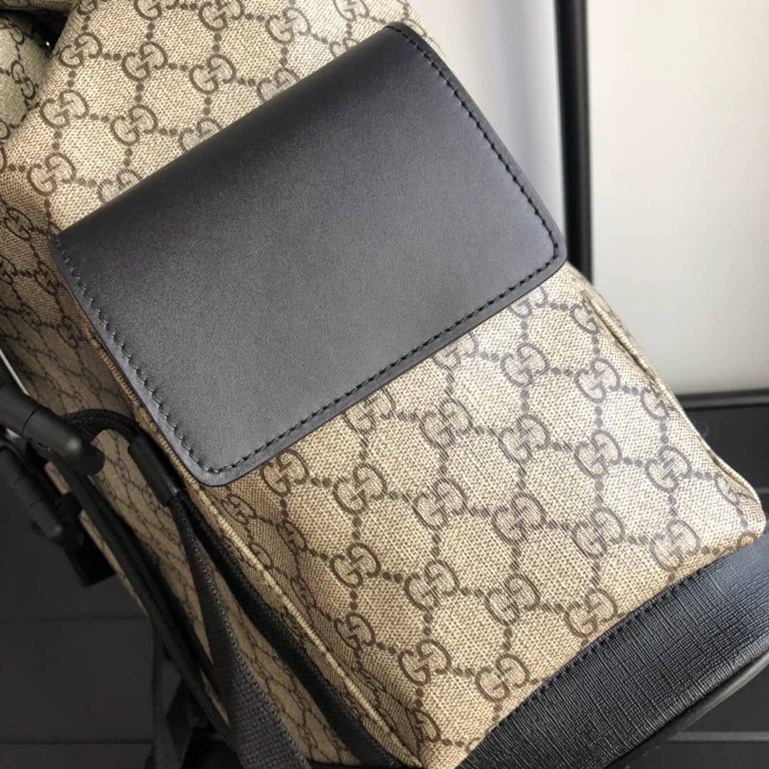 Gucci Soft GG Supreme Canvas Replica Backpack Beige 450958