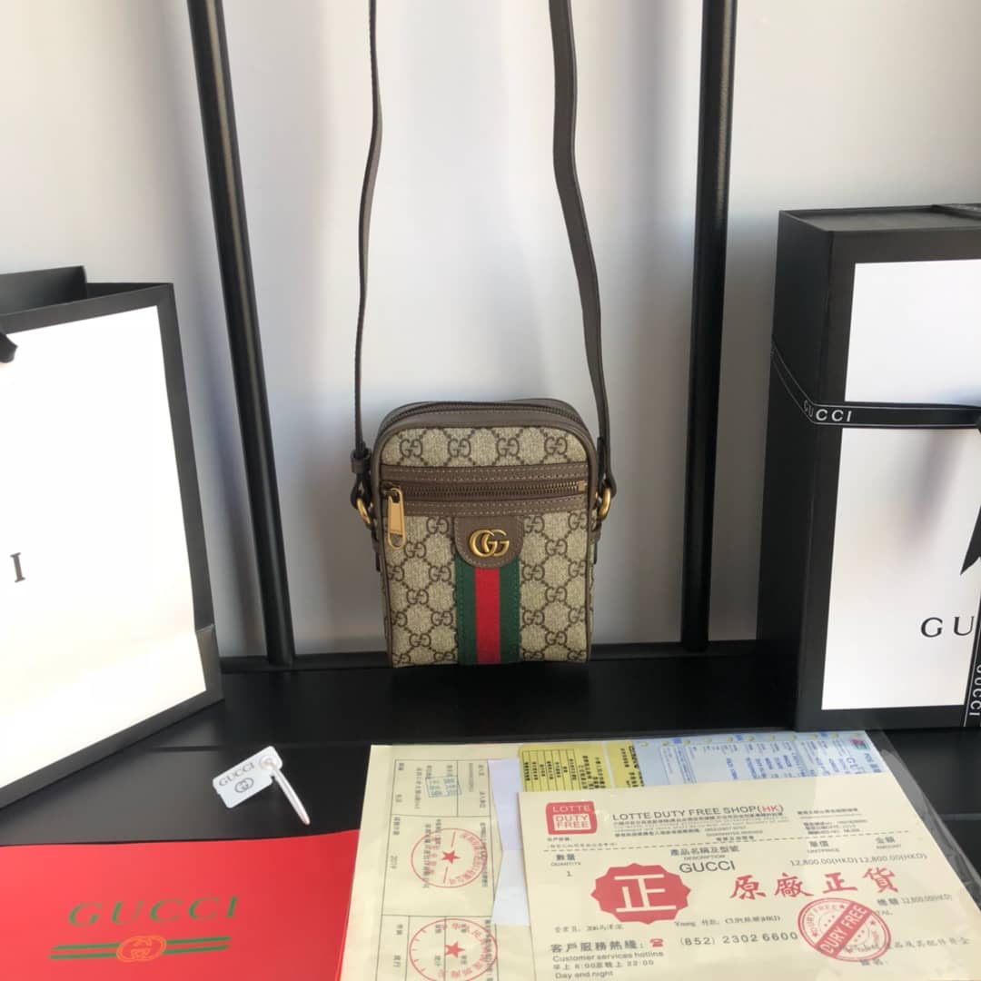 Gucci Ophidia Small GG Canvas Messenger Bag Replica 547926