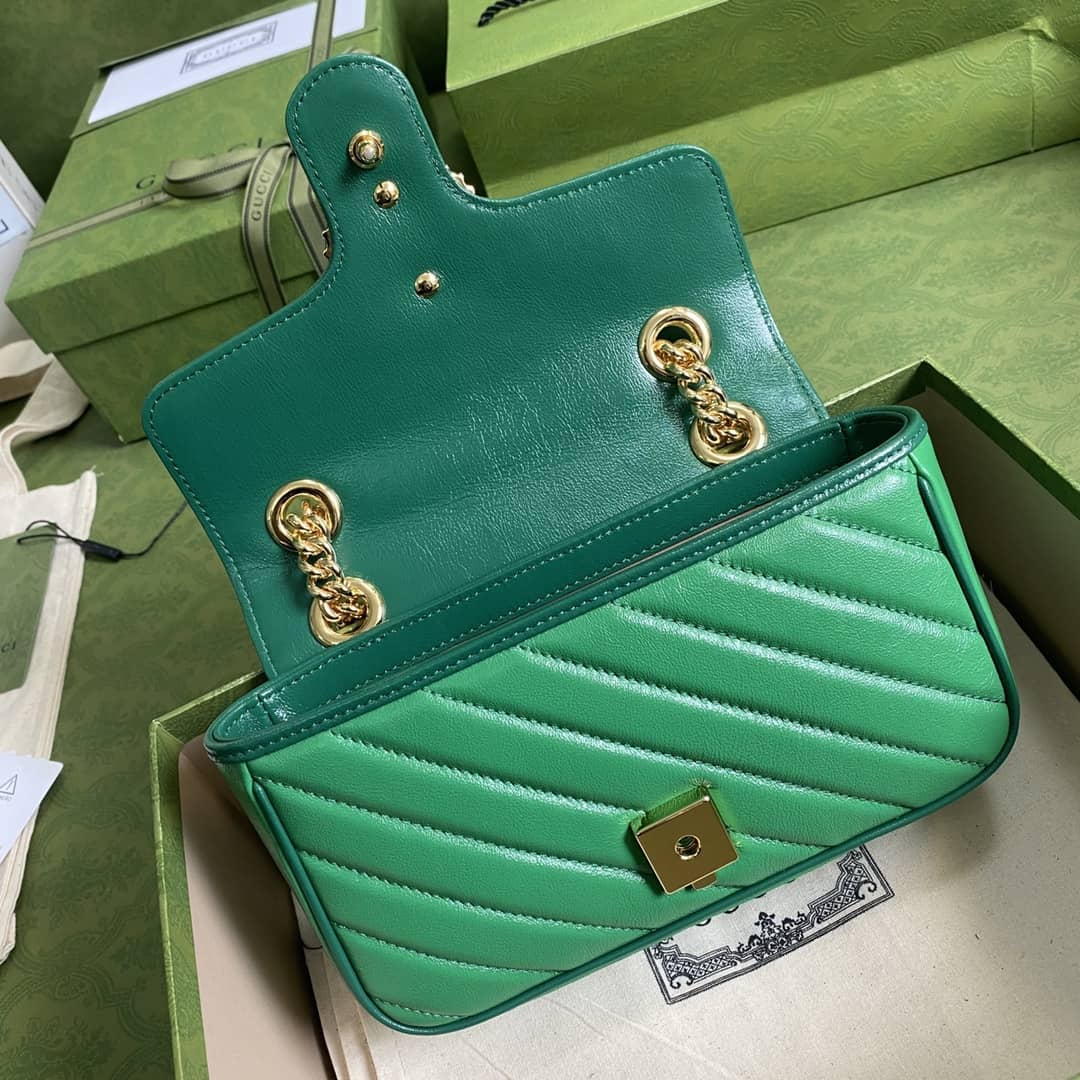 Gucci Marmont GG Matelasse Leather Mini Shoulder Bag Replica 446744