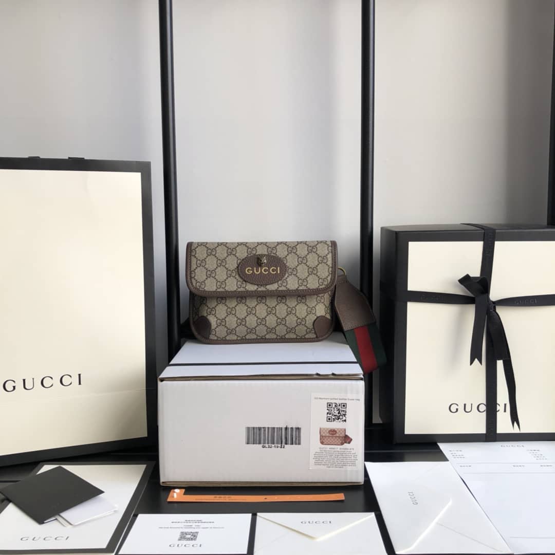 Gucci Guccitotem Web GG Supreme Messenger Bag Replica 489617
