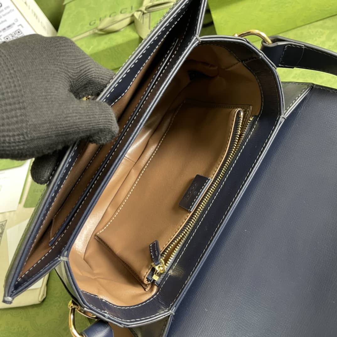 Gucci 1955 Horsebit Supreme Shoulder Bag Replica 602204
