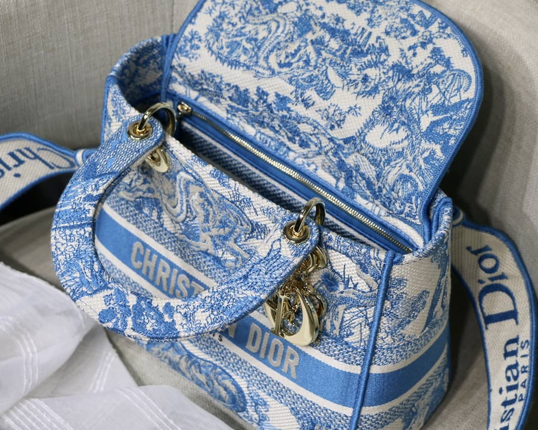Lady Dior Dupe 24CM Paisley Embroidery Lady D-Lite Bag